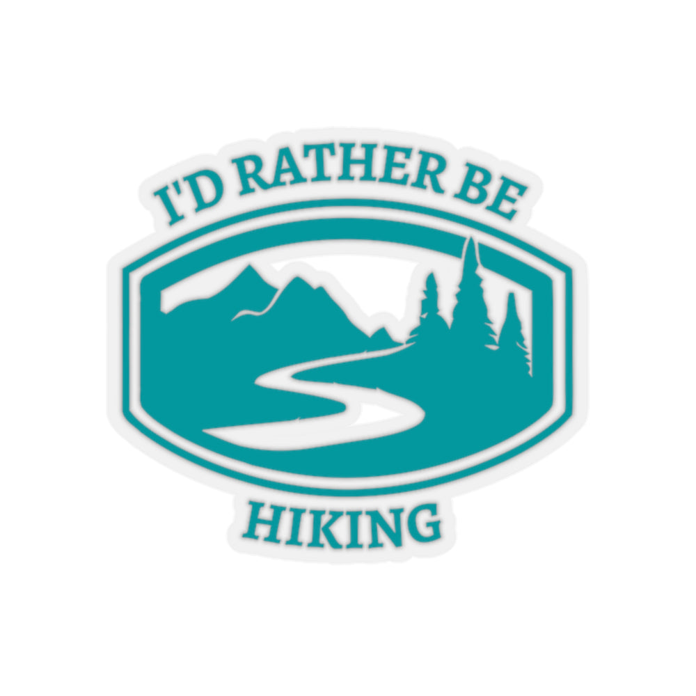 Rather be hiking Waterproof Sticker — NATURE WALK